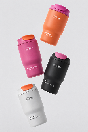 Thermoses in various colors